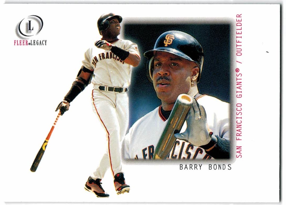 Barry Bonds 2001 Upper Deck Victory #608 PM With Game Used Bat