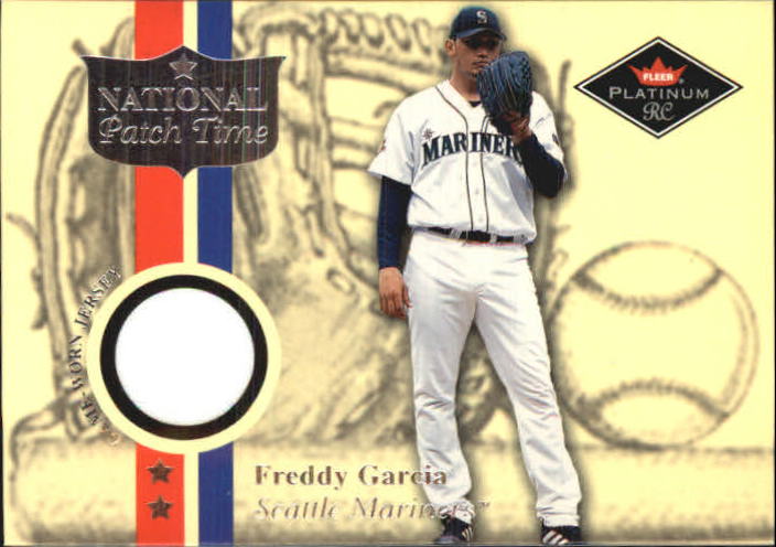 2001 Fleer Platinum National Patch Time #17 Freddy Garcia White S2