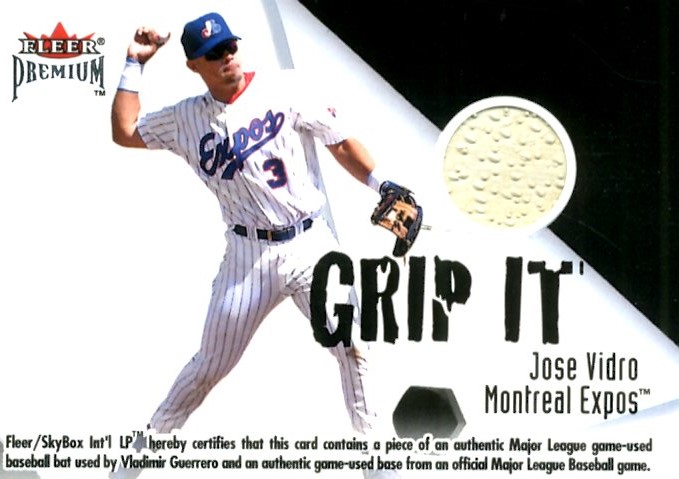 2001 Fleer Premium Grip It and Rip It Plus #8 J.Vidro/V.Guerrero/200