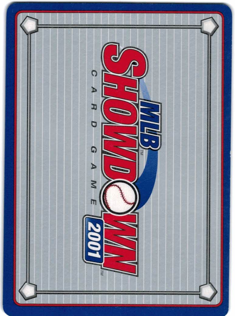 2001 MLB Showdown Pennant Run #102 Tsuyoshi Shinjo RC back image