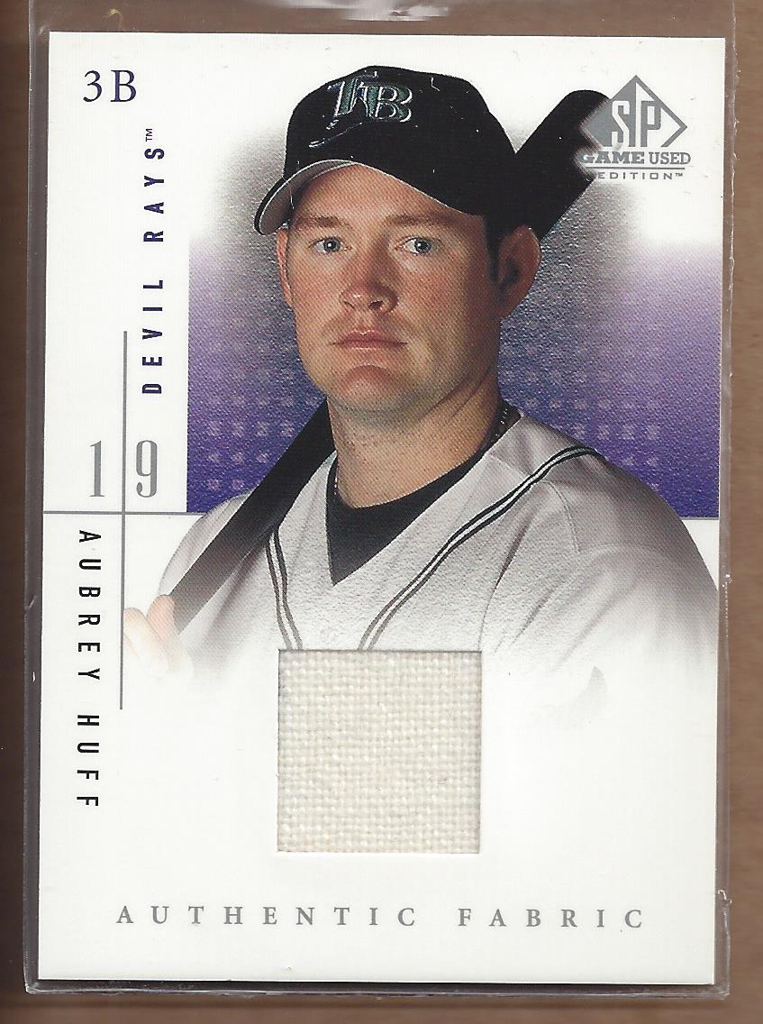 2001 SP Game Used Edition Authentic Fabric #AH Aubrey Huff