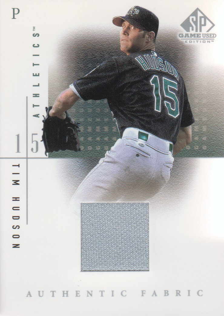 2001 SP Game Used Edition Authentic Fabric #TH Tim Hudson