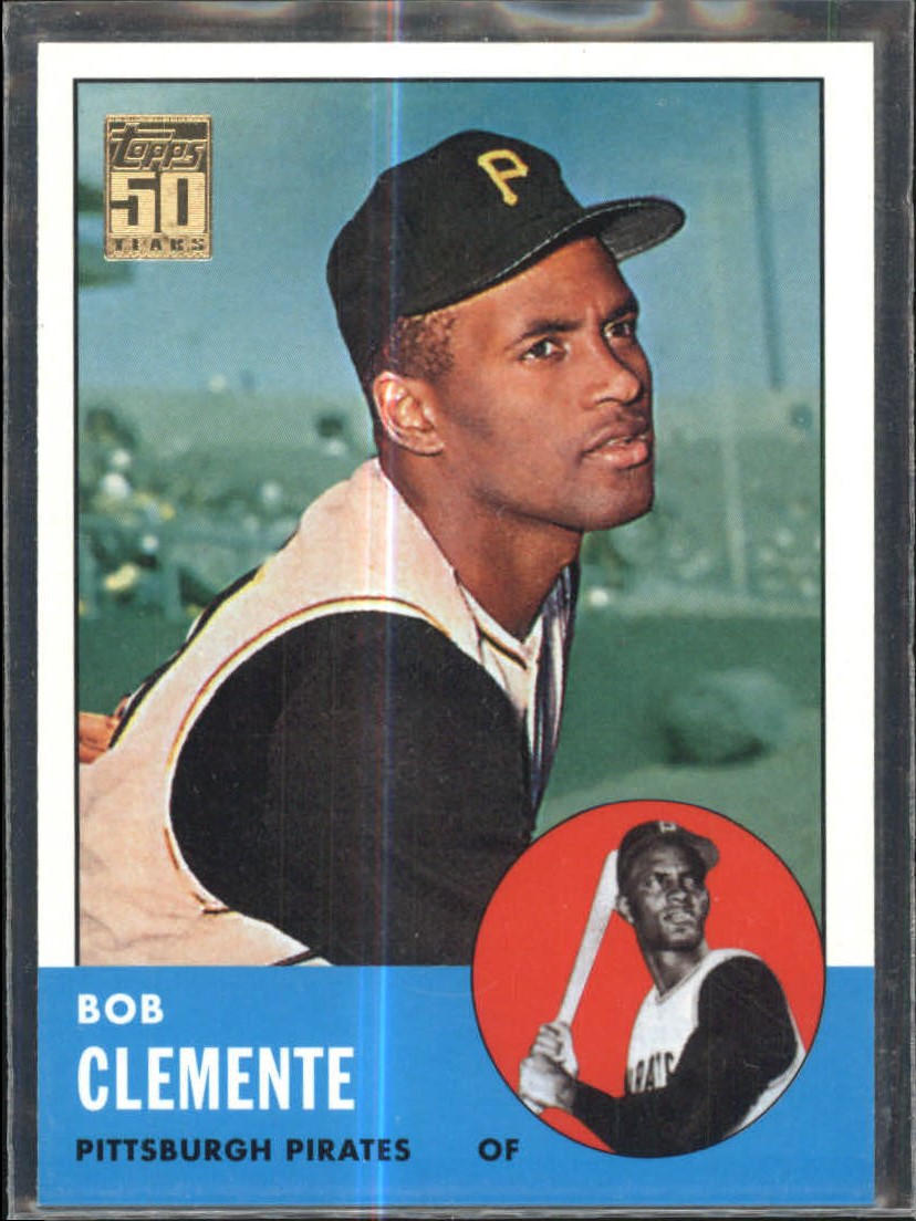 2001 Topps Through the Years Reprints #19 Roberto Clemente '63