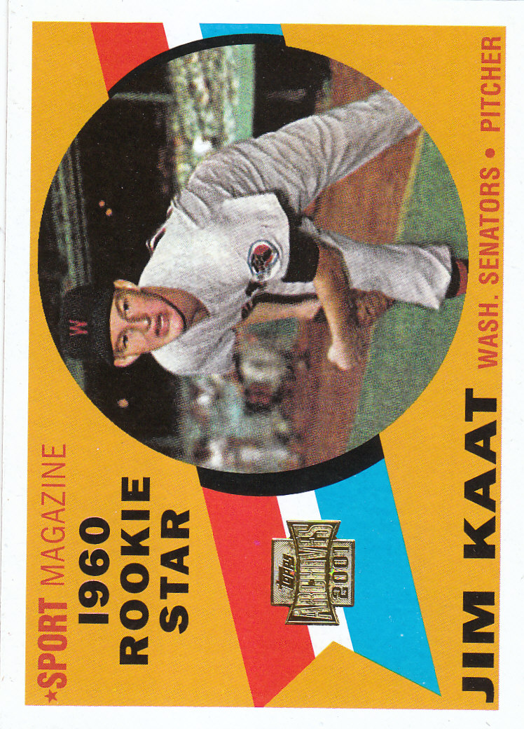 2001 Topps Archives #72 Jim Kaat 60