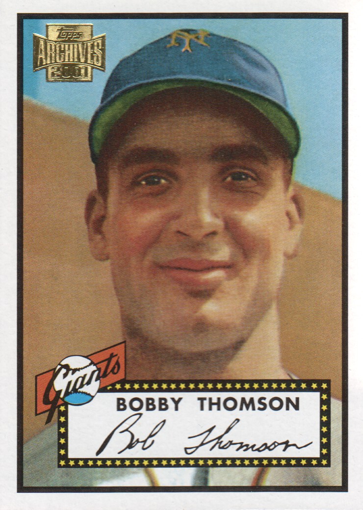 2001 Topps Archives #240 Bobby Thomson 52