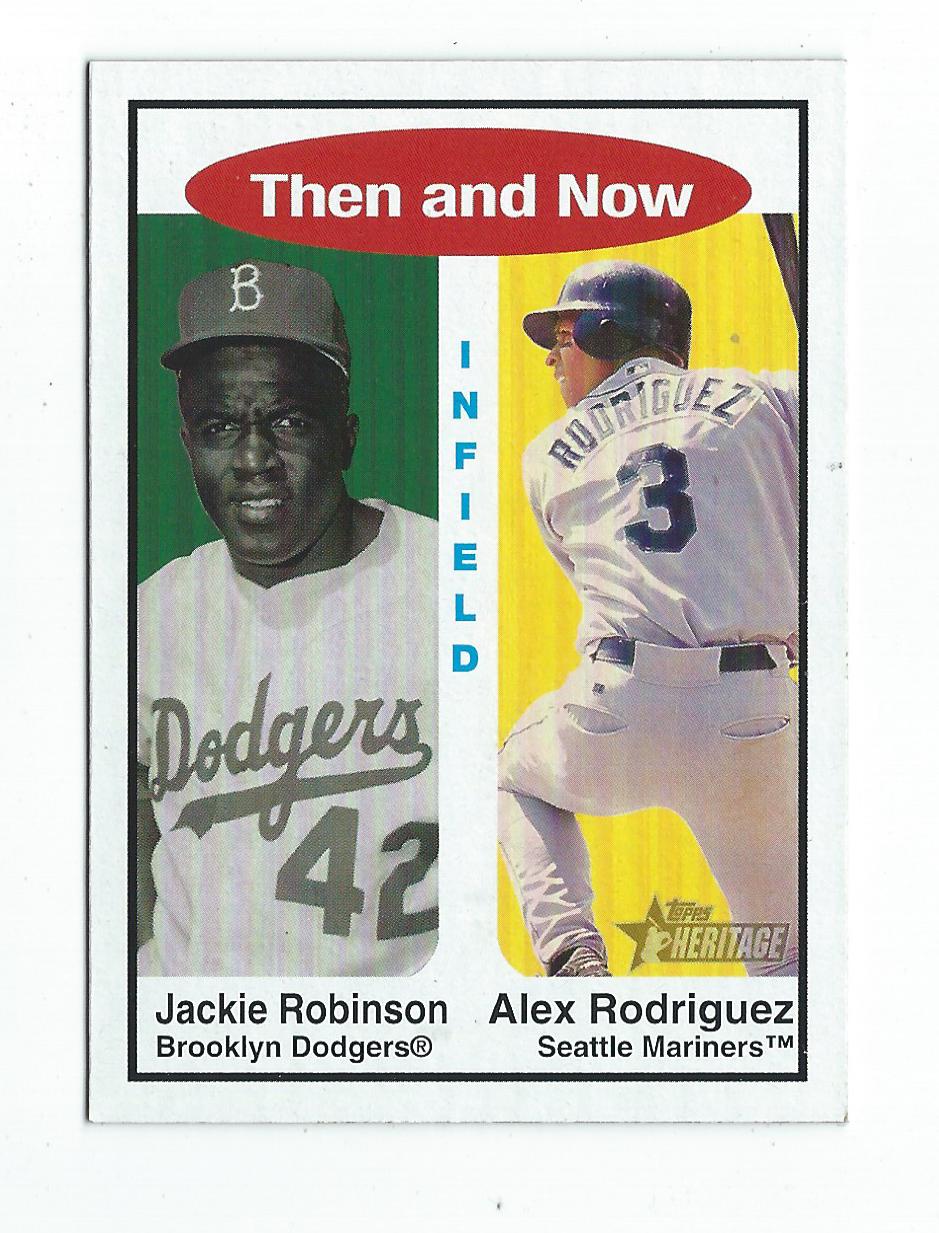2001 Topps Heritage Then and Now #TH6 J.Robinson/A.Rodriguez