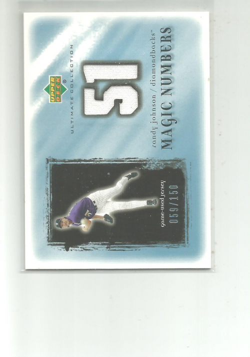 2001 Ultimate Collection Magic Numbers Game Jersey #MNRJ Randy Johnson
