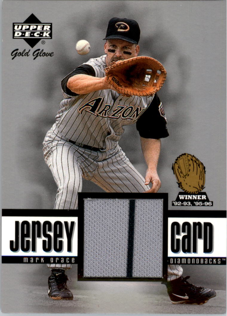 2001 Upper Deck Gold Glove Game Jersey #GGMG Mark Grace