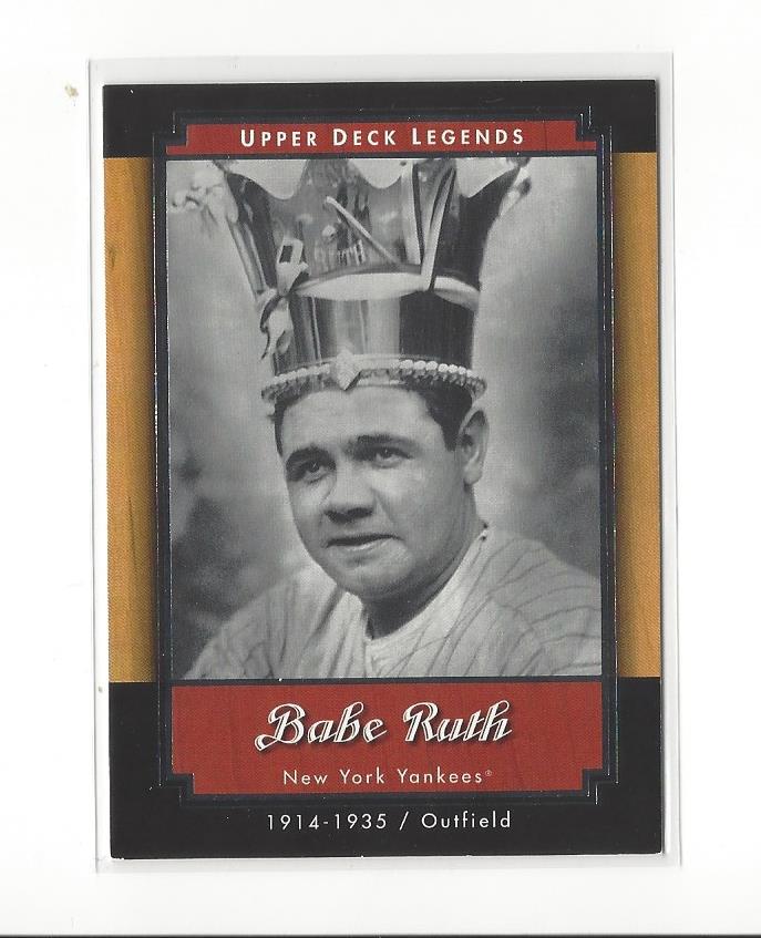 2001 Upper Deck Legends #42 Babe Ruth