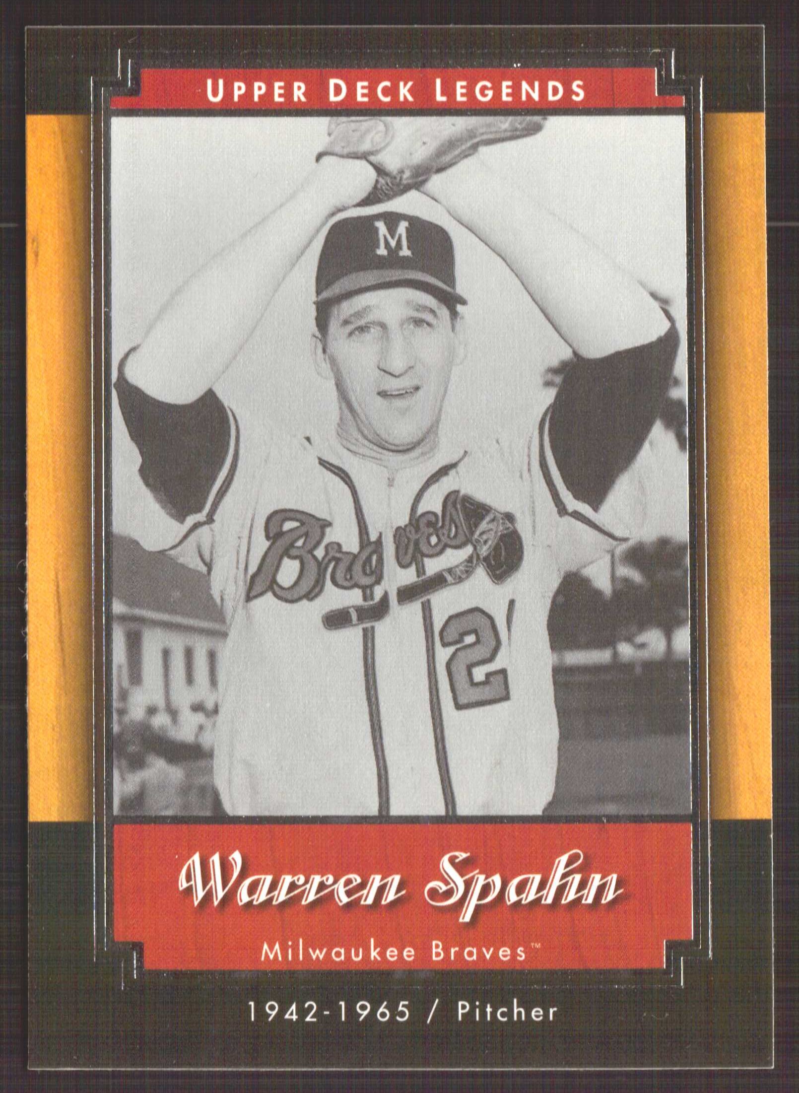 2001 Upper Deck Legends #48 Warren Spahn