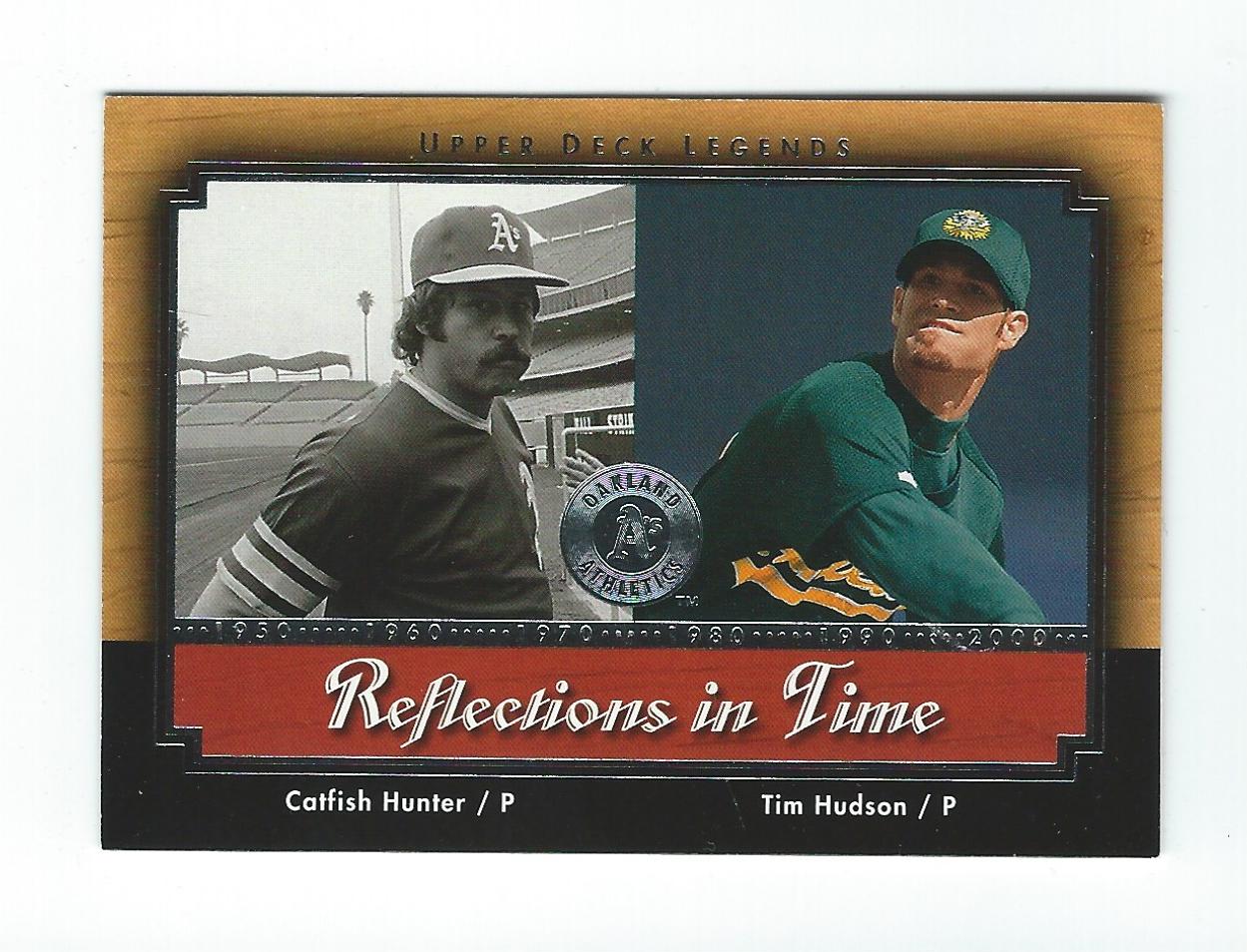 2001 Upper Deck Legends Reflections in Time #R10 T.Hudson/C.Hunter