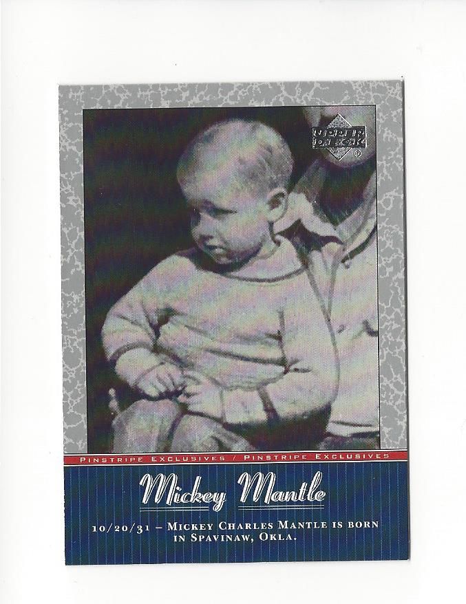 2001 UD Baseball Mickey Mantle Pinstripe Exclusives Insert Singles - You Choose - 第 2/66 張圖片