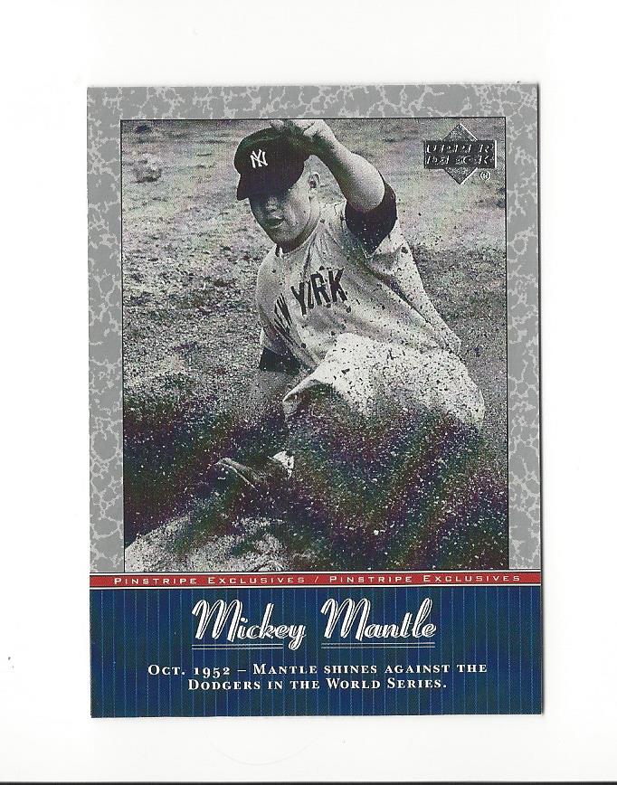 2001 UD Baseball Mickey Mantle Pinstripe Exclusives Insert Singles - You Choose - 第 14/66 張圖片