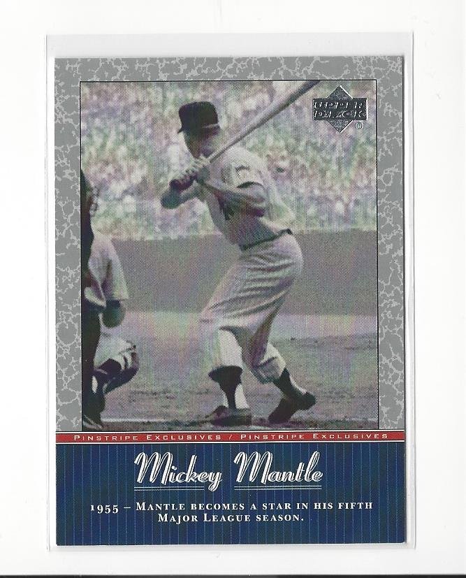 2001 UD Baseball Mickey Mantle Pinstripe Exclusives Insert Singles - You Choose - 第 18/66 張圖片