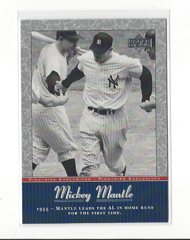 2001 UD Baseball Mickey Mantle Pinstripe Exclusives Insert Singles - You Choose - 第 19/66 張圖片