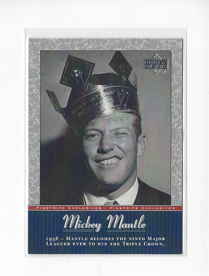2001 UD Baseball Mickey Mantle Pinstripe Exclusives Insert Singles - You Choose - 第 23/66 張圖片