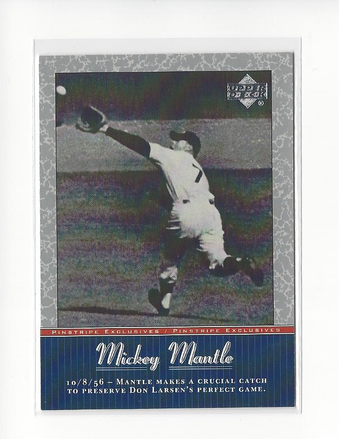 2001 UD Baseball Mickey Mantle Pinstripe Exclusives Insert Singles - You Choose - 第 25/66 張圖片