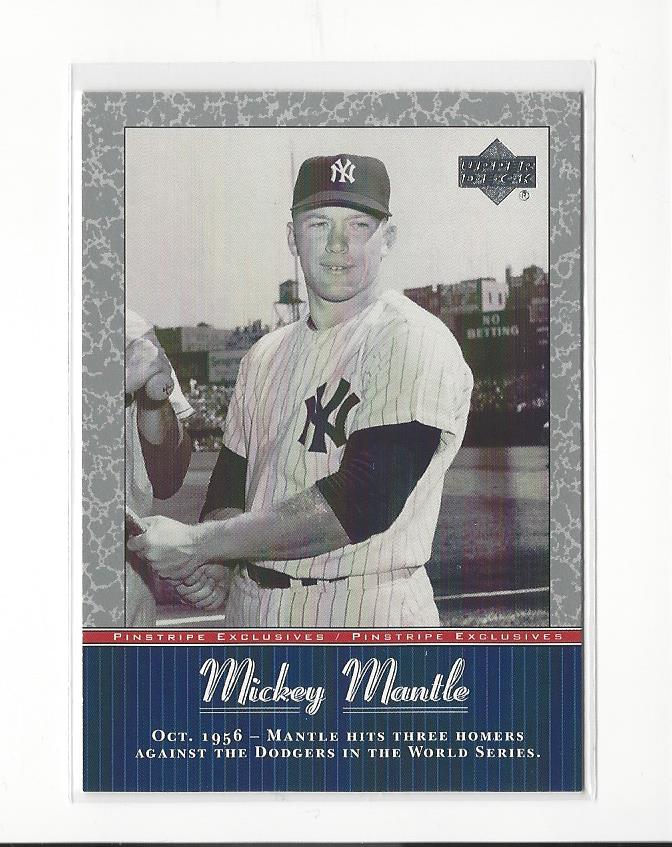 2001 UD Baseball Mickey Mantle Pinstripe Exclusives Insert Singles - You Choose - 第 26/66 張圖片