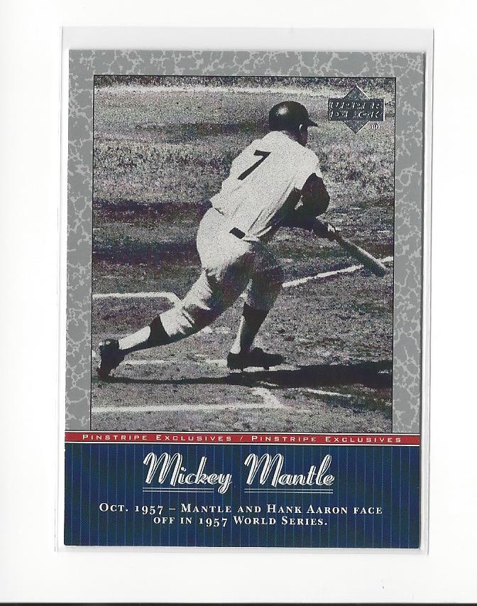 2001 UD Baseball Mickey Mantle Pinstripe Exclusives Insert Singles - You Choose - 第 31/66 張圖片