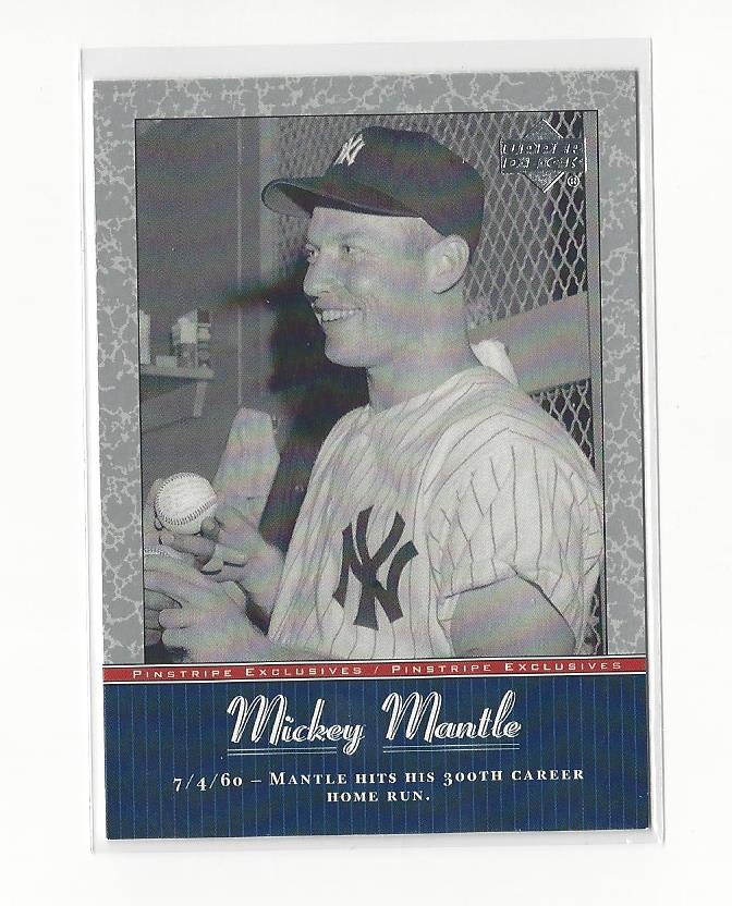 2001 UD Baseball Mickey Mantle Pinstripe Exclusives Insert Singles - You Choose - 第 35/66 張圖片