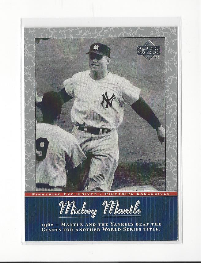 2001 UD Baseball Mickey Mantle Pinstripe Exclusives Insert Singles - You Choose - 第 48/66 張圖片