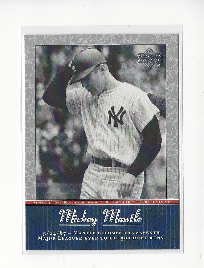 2001 UD Baseball Mickey Mantle Pinstripe Exclusives Insert Singles - You Choose - 第 54/66 張圖片