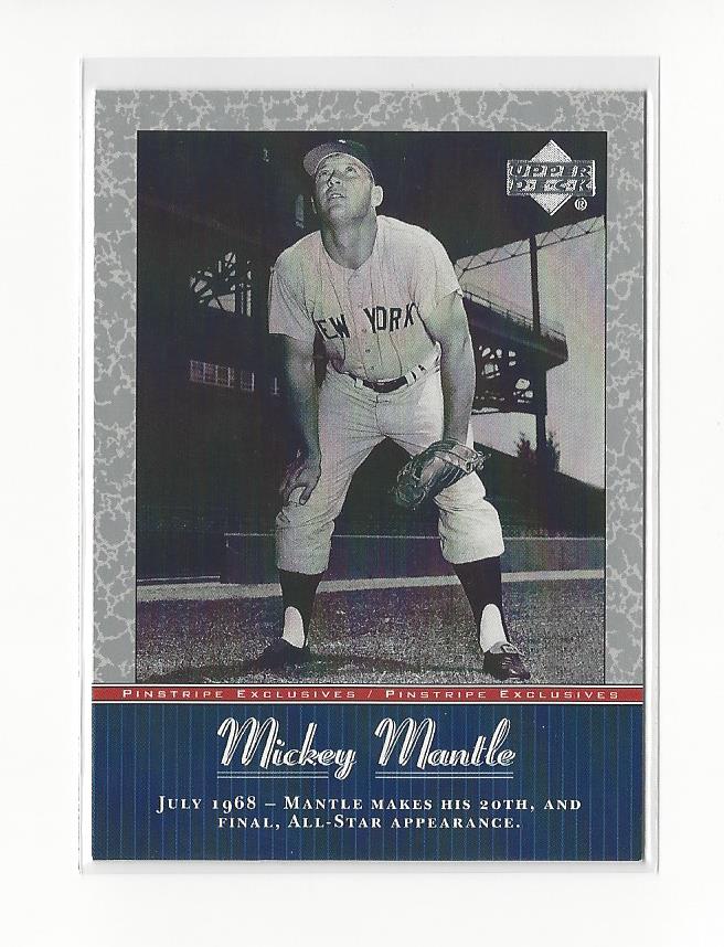 2001 UD Baseball Mickey Mantle Pinstripe Exclusives Insert Singles - You Choose - 第 55/66 張圖片