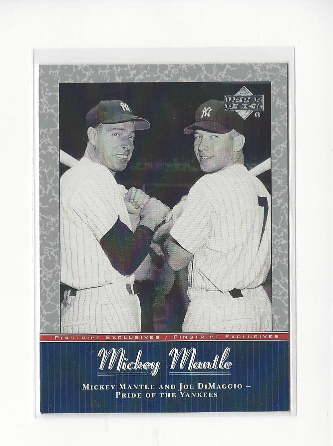 2001 UD Baseball Mickey Mantle Pinstripe Exclusives Insert Singles - You Choose - 第 62/66 張圖片