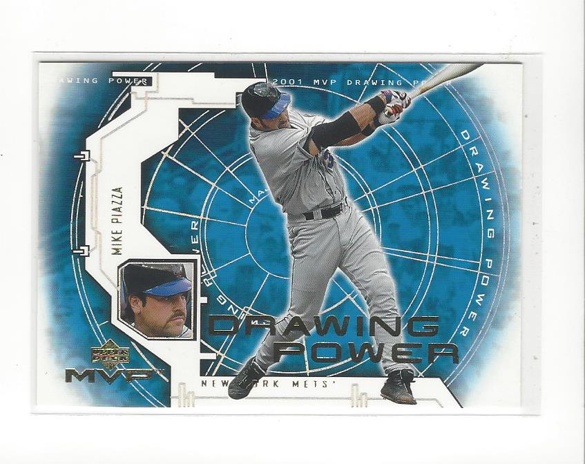 2001 Upper Deck MVP Drawing Power #DP7 Mike Piazza