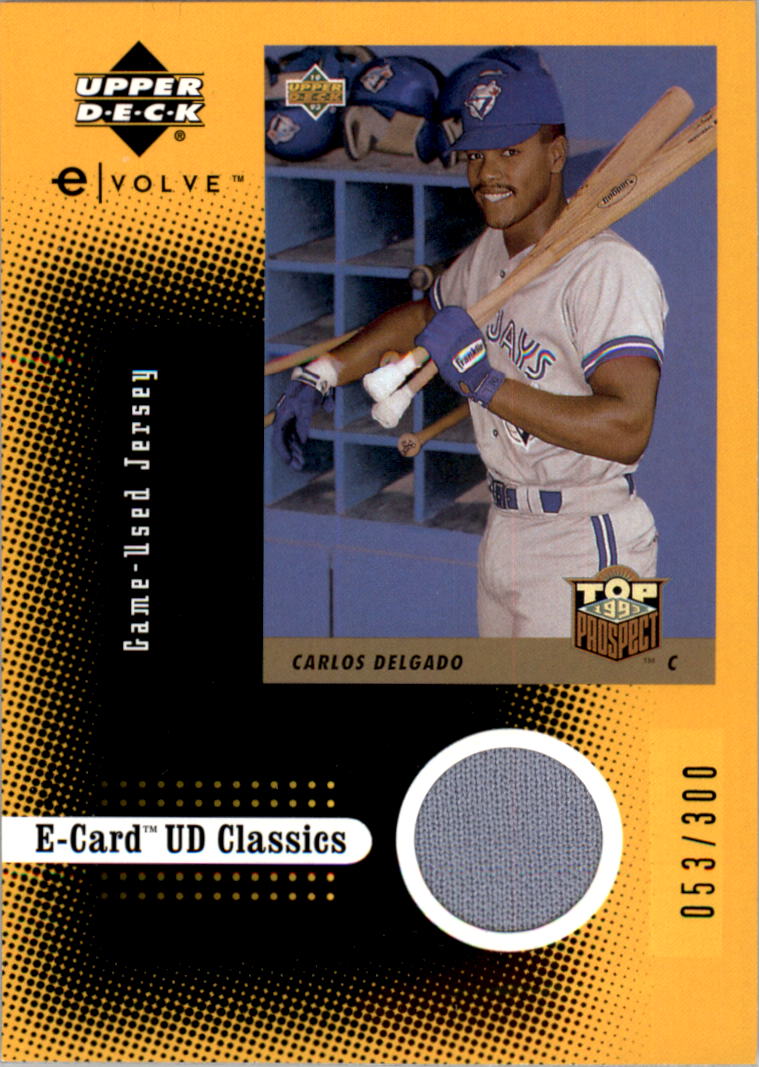 2001 Upper Deck Evolution e-Card Classics Game Jersey #ECJ5 Carlos Delgado