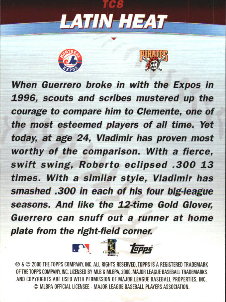 2001 Topps Combos #TC8 Latin Heat
