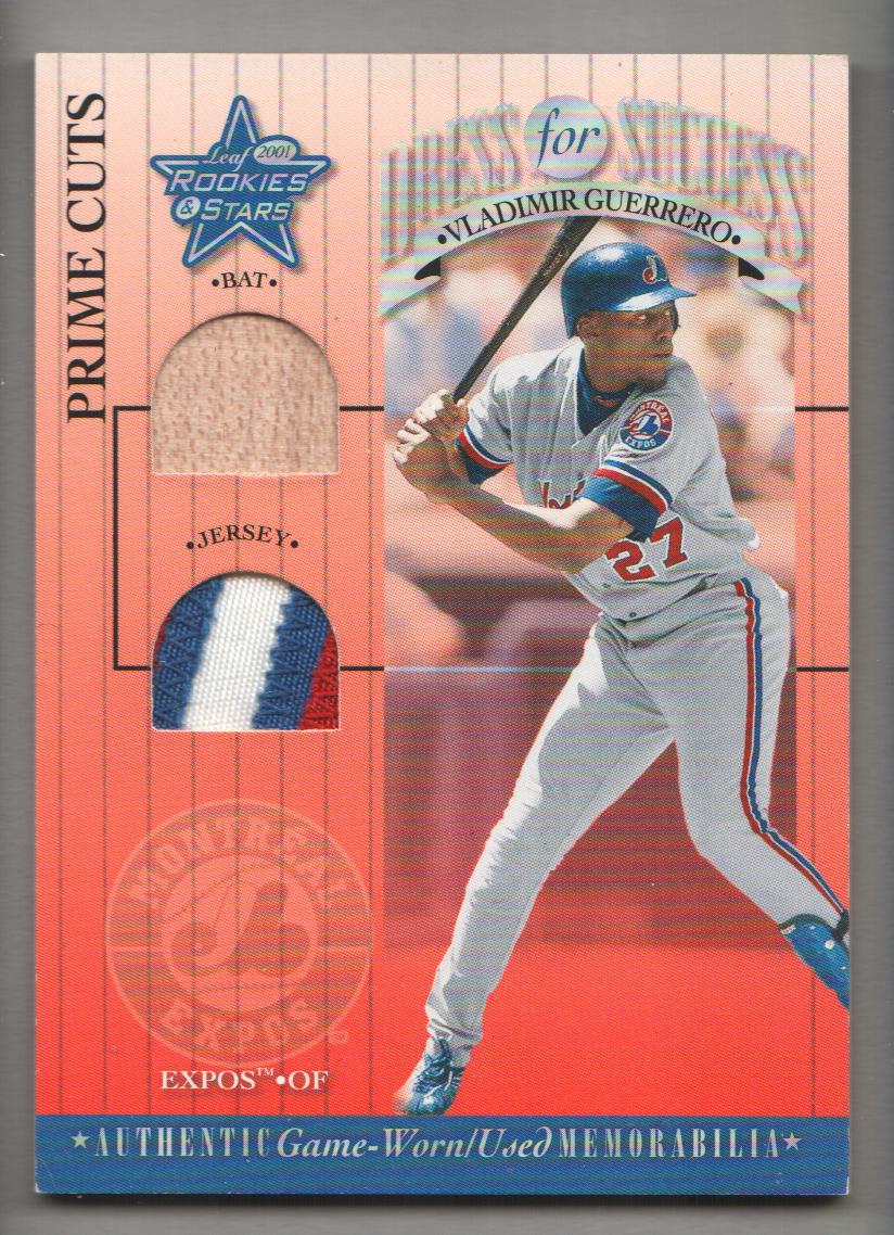 2001 Leaf Rookies and Stars Dress for Success Prime Cuts #DFS12 Vladimir Guerrero