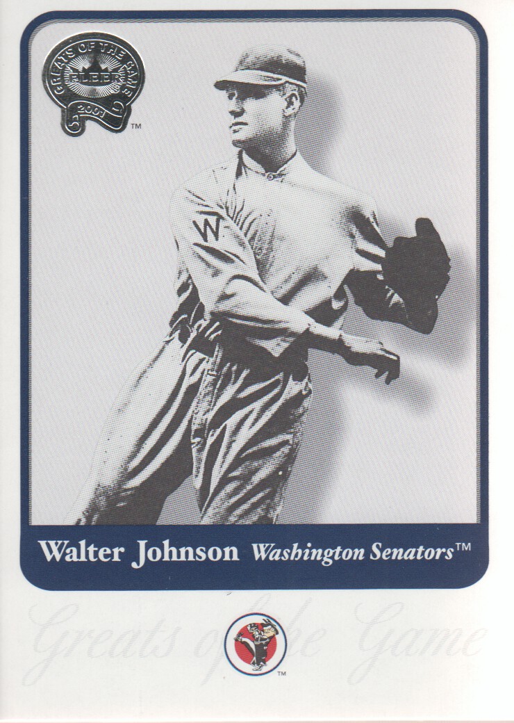 2001 Greats of the Game #15 Walter Johnson