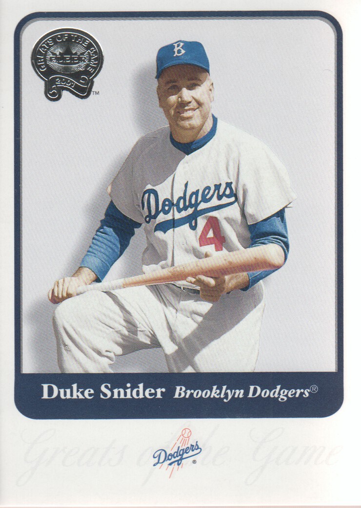 2001 Greats of the Game #133 Duke Snider
