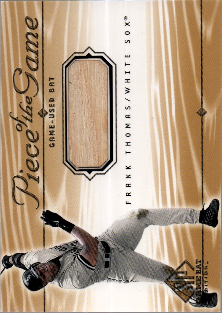 2001 SP Game Bat Edition Piece of the Game #FT Frank Thomas