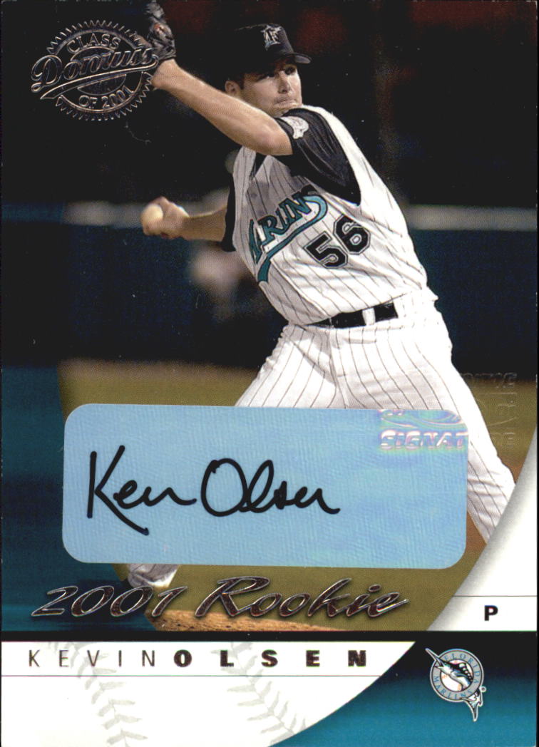 2001 Donruss Class of 2001 Rookie Autographs #160 Kevin Olsen/250*