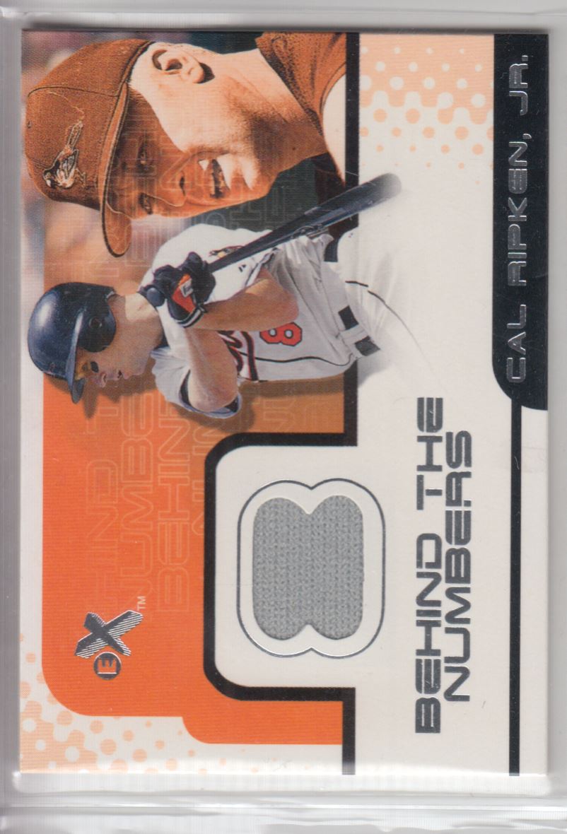 2001 E-X Behind the Numbers Game Jersey #BH39 Cal Ripken