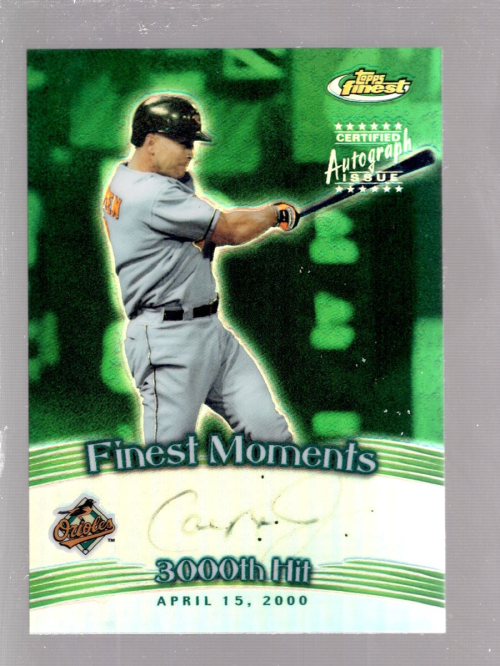 2001 Finest Moments Refractors Autograph #FMACR Cal Ripken - EX-MT