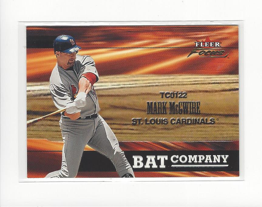2001 Fleer Focus Bat Company #2 Mark McGwire