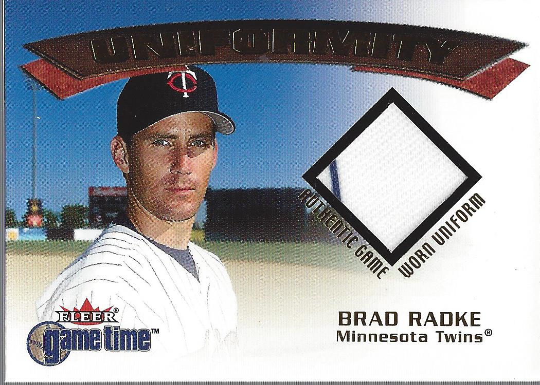 2001 Fleer Game Time Uniformity #16 Brad Radke