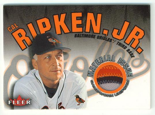 2001 Sweet Spot Game Jersey #JCR Cal Ripken Team: Baltimore Orioles