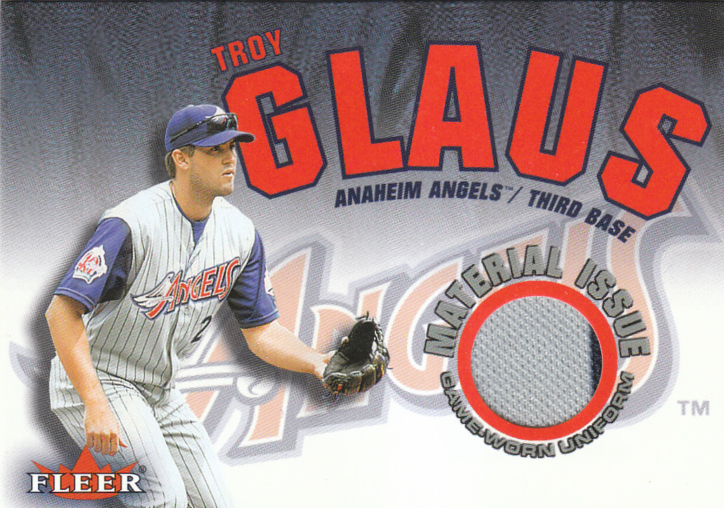 2001 Fleer Genuine Material Issue #TG1 Troy Glaus