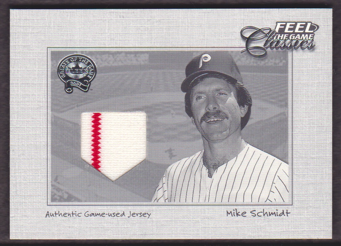2001 Greats of the Game Feel the Game Classics #19 Mike Schmidt Jsy