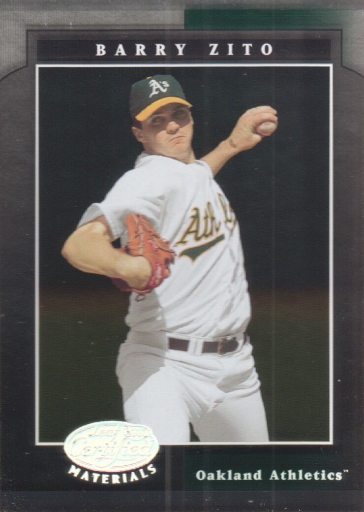 2001 Leaf Certified Materials #28 Barry Zito
