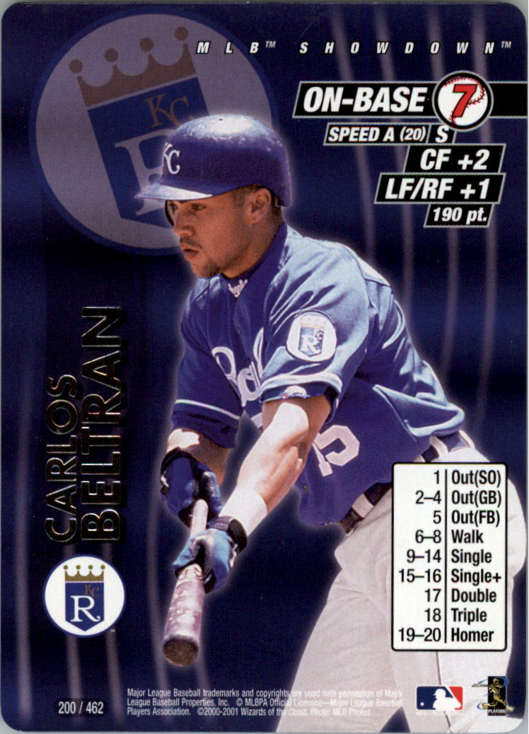 2001 MLB Showdown Unlimited #200 Carlos Beltran