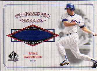 2001 SP Authentic Cooperstown Calling Game Jersey #CCRS Ryne Sandberg