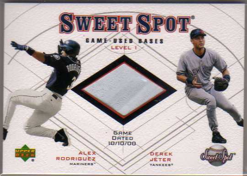 2001 Sweet Spot Game Base Duos #B1RJ Alex Rodriguez/Derek Jeter