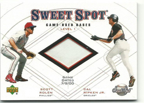 2001 Sweet Spot Game Base Duos #B1RR Scott Rolen/Cal Ripken