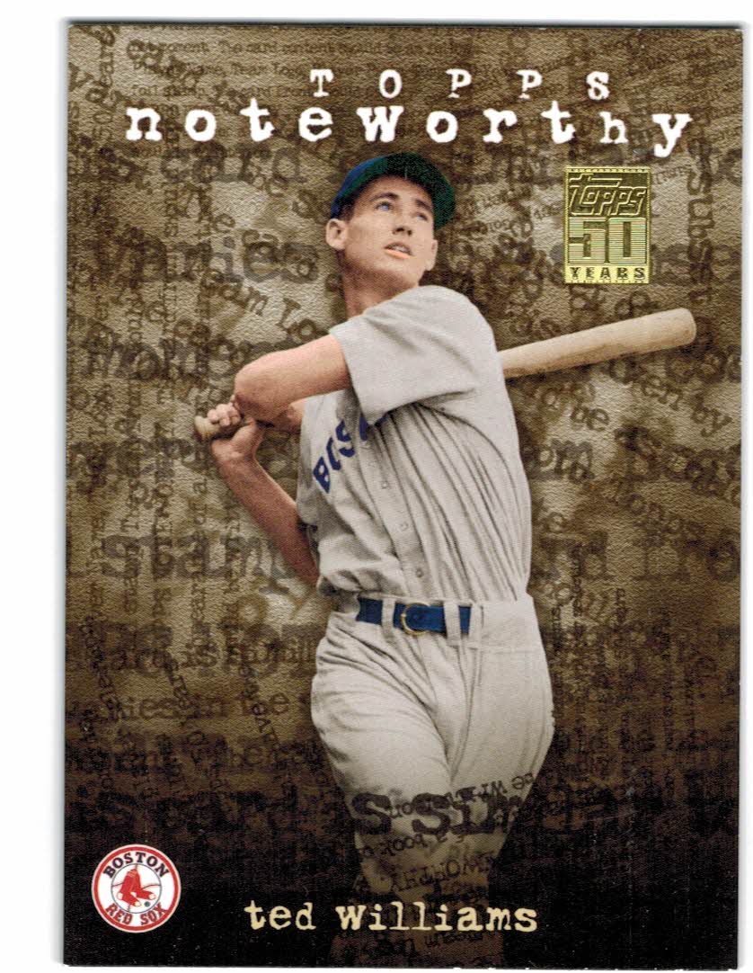 2001 Topps Noteworthy #TN29 Ted Williams
