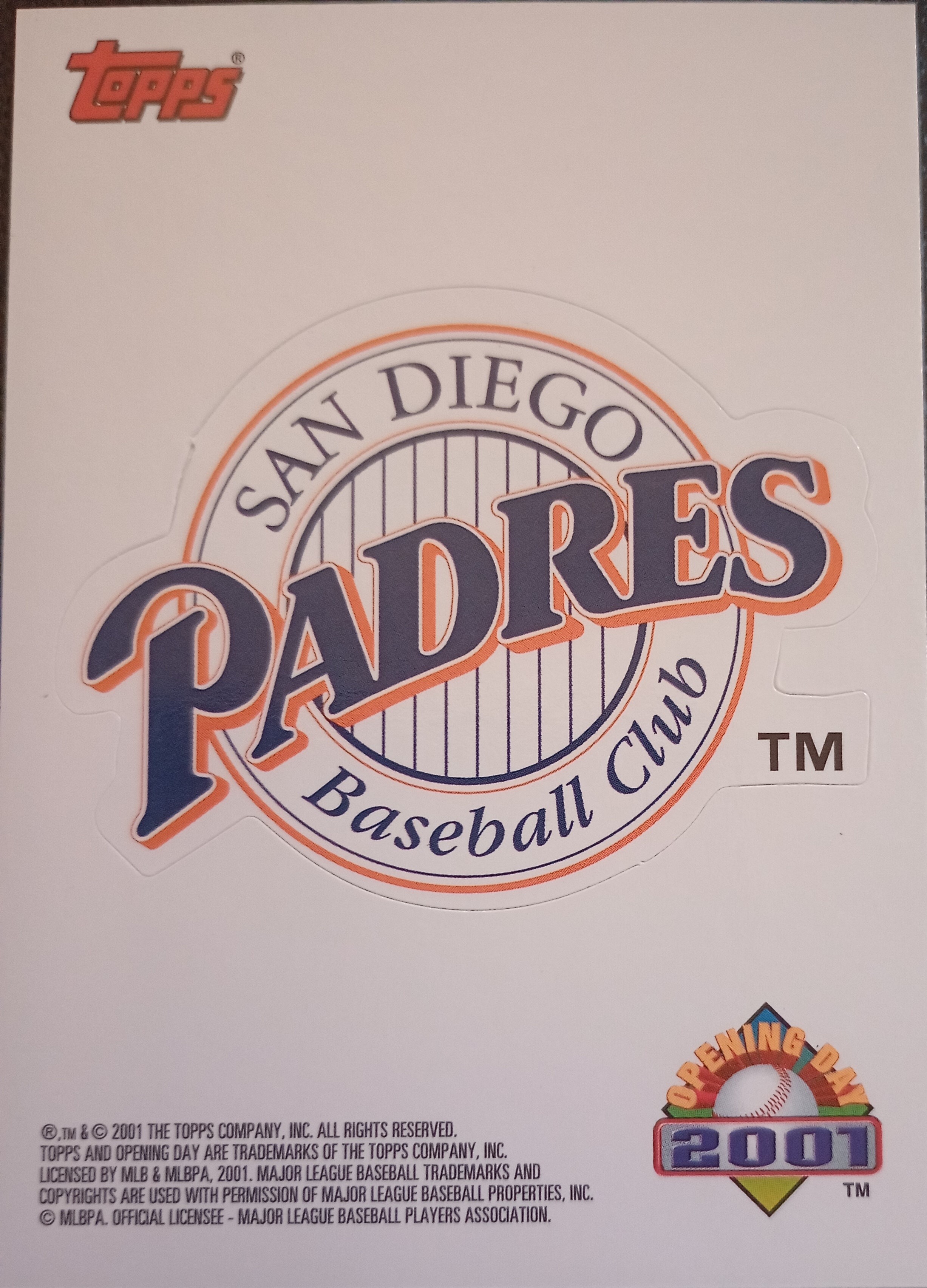 2001 Topps Opening Day Baseball Stickers Insert Singles - You Choose - Picture 15 of 16